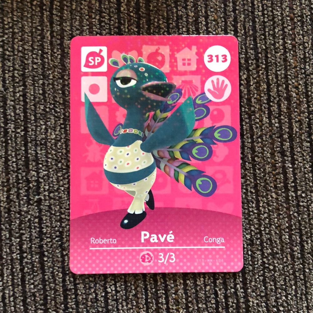Official Pavé (313) Animal Crossing Amiibo Card